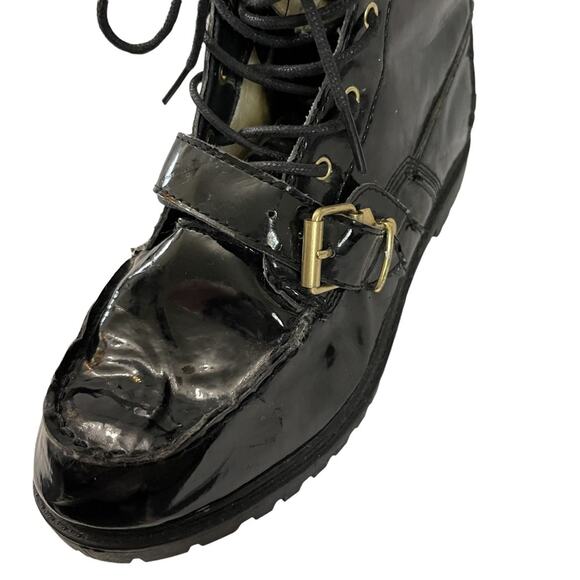 US Polo Assn Madison Black And Cream Faux Fur Lined Boots - Picture 5 of 10